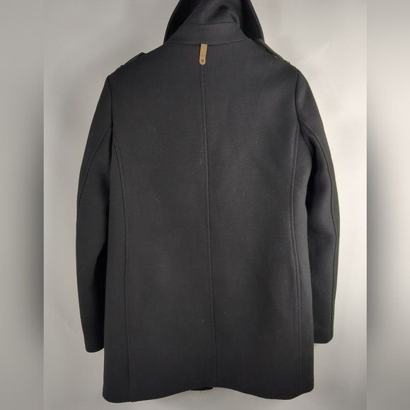 Mackage Montreal Wool Leather Peacoat Jacket Coat Size Medium EUC - Picture 3 of 12